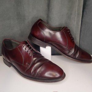 Stafford Comfort Plus Vintage Cap Toe Oxblood Burgundy Dress Shoes Mens 12 EEE/E
